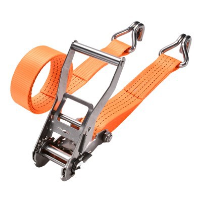 Cinturino a cricchetto in acciaio inossidabile da 50 mm con doppio gancio a J-