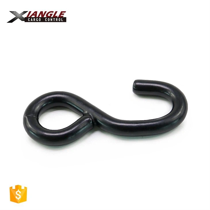 1 Inch 1500Kg Cargo Lashing PVC Coated Ratchet Belt Buckle S Hook