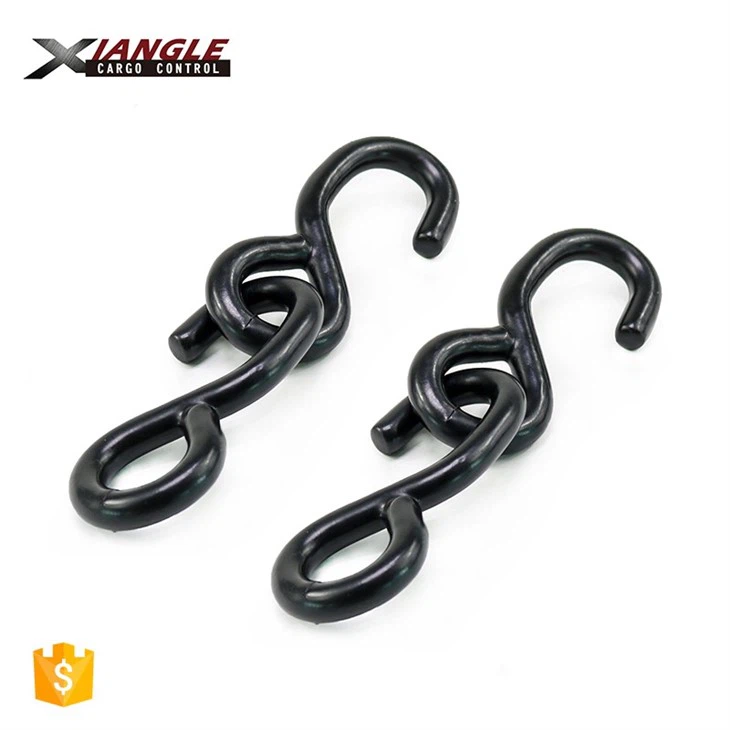 1 Inch 1500Kg Cargo Lashing PVC Coated Ratchet Belt Buckle S Hook