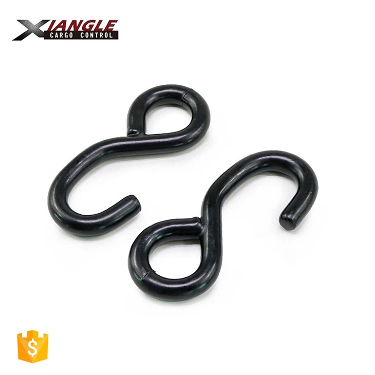 1 Inch 1500Kg Cargo Lashing PVC Coated Ratchet Belt Buckle S Hook