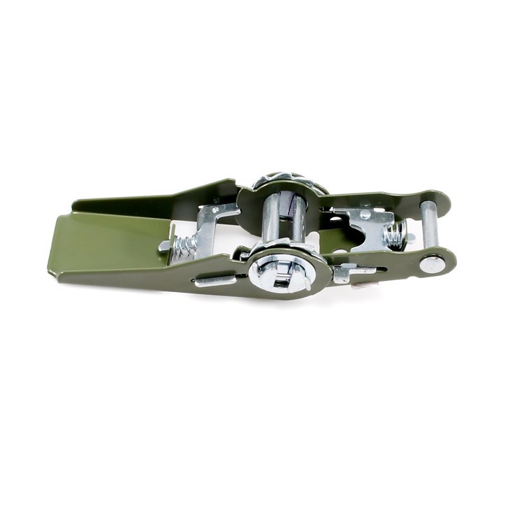 25mm Painted Green Ratchet Buckle For Lashing Strap