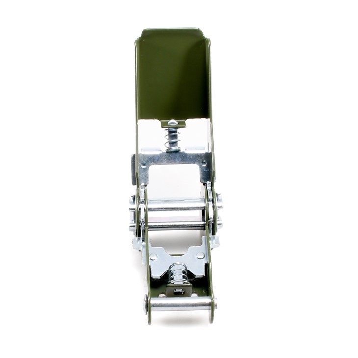 25mm Painted Green Ratchet Buckle For Lashing Strap